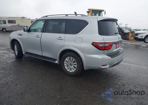 2021 Nissan Armada Sv 2Wd из США, поврежденный, VIN JN8AY2ACXM9145425